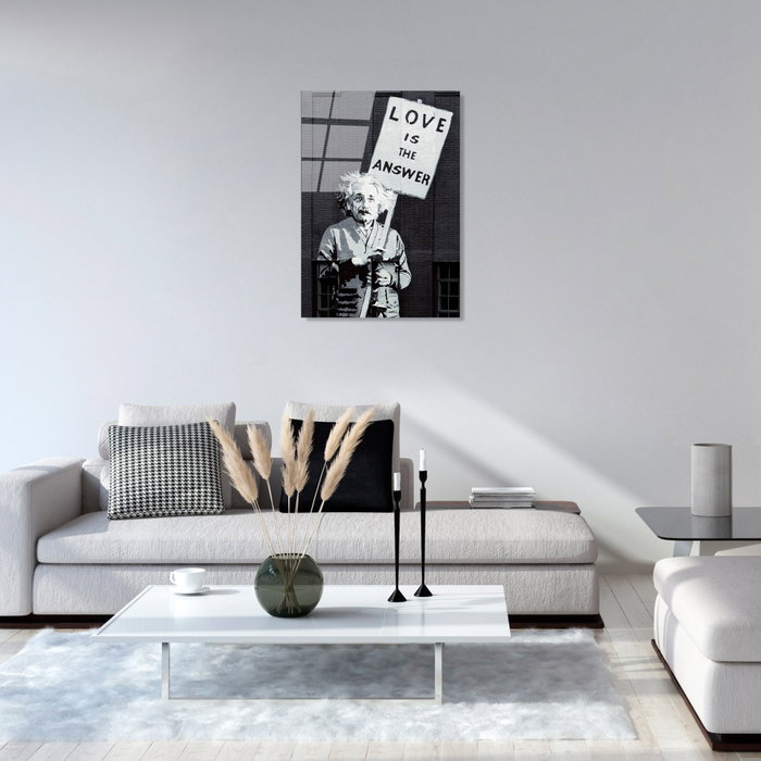 Wallity Cuadro Decorativo de Vidrio Templado Banksy UV-489 45 x 65 cm Wallity Cuadro Decorativo de Vidrio Templado Banksy UV-489 45 x 65 cm